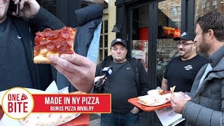 Barstool Pizza Review  Made In New York Pizza Bonus Pizza Lawsuit [upl. by Bryna]