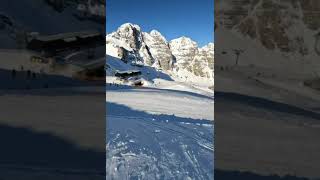 Skifahren am Fuße der Dolomiten in Telfes im Stubaital [upl. by Halueb]