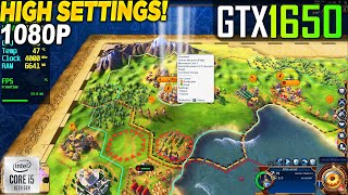 Sid Meiers Civilization 6 GTX 1650  1080p High [upl. by Ennael]