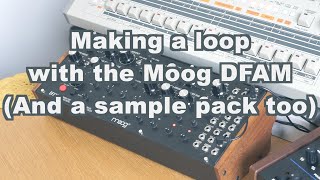 Making a loop with the Moog DFAM [upl. by Siseneg]