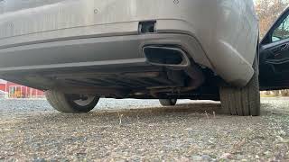 MercedesBenz E350 CDI Straight pipe COLD START [upl. by Irihs]