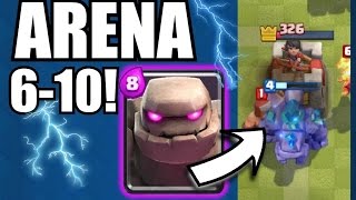 ARENA 6 BIS 10 DECK GOLEM SCHLÄGT ZU Clash Royale deutsch OP DECKS 11 [upl. by Peursem]