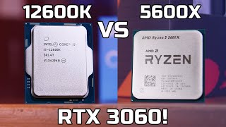 i512600K vs Ryzen 5 5600X with an RTX 3060 for GAMING [upl. by Franzoni178]