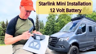 Starlink Mini 12 volt Battery Van Installation 2025 Winnebago Revel Successful [upl. by Ij]