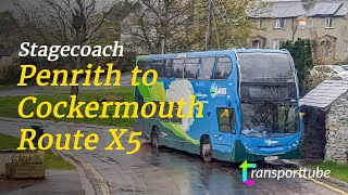 Penrith to Cockermouth • Stageoach Route X5 • Realtime [upl. by Lowrance]