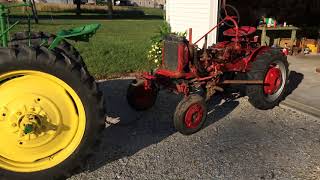 Pulling a Farmall Cub with a John Deere H [upl. by Formica]