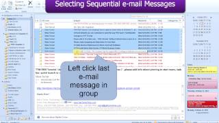 Old Tutorial  How to Select Multiple emails at One Time Outlook 201020072003 [upl. by Cohligan]