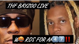 THF BAYZOO HEATED LIVE  7️⃣AM‼️ SPEAK ON AK47 SEALED PAPERWORK amp MORE😳 subscribe✅ renegades [upl. by Ilrak646]