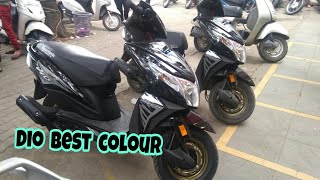 honda dio dlx 2018  dio best colour  dio black gold colour  new dio igneous black [upl. by Smail]