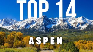 TOP 14 Things To Do In Aspen 🇺🇸 Travel Guide [upl. by Ahsiekim]