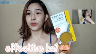 Cheapest hair wax🥴 Epilin review  Shiela Obias [upl. by Ydnat]