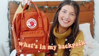 WHATS IN MY BACKPACK  is Fjallraven Kanken worth it [upl. by Alexandro]