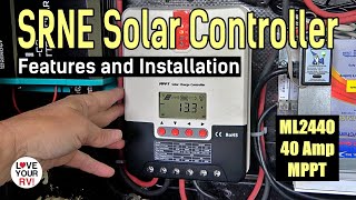 SRNE MPPT 40A Solar Controller  Features Installation amp Demo Model ML2440 [upl. by Mehalick]