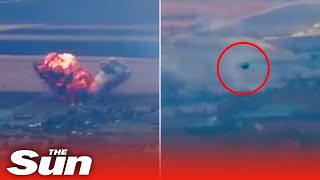 Russian fighter jet shot out of the sky by USmade Stinger missile [upl. by Kcirej]