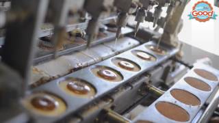 How to make Stroopwafels  Stroopwafel Production Process  Amsterdam Good Cookies [upl. by Suiravat]