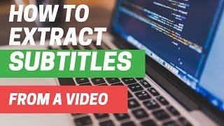 How to Extract or Rip Subtitle or Closed Caption Files from a Video or Movie Using Subtitle Edit [upl. by Ahtikal372]