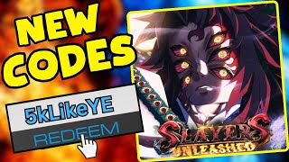 CODES Slayers Unleashed CODES 2023 Roblox Codes for Slayers Unleashed [upl. by Seigel]