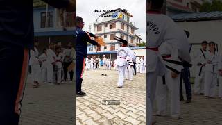 Grading Time Half black Players taekwondonepal fightinggame game tkd fught besttaekwondo [upl. by Menken]