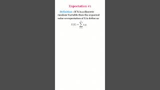 Statistical Expectation1  Definition of Expectation  maths mathematics statistics [upl. by Hersh]