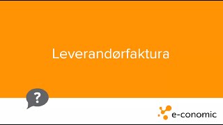 Bokføre faktura fra leverandør Leverandørfaktura [upl. by Adnerol169]