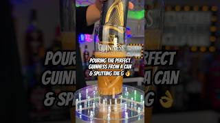 Pouring the perfect Guinness from a can Guinness splittingtheg perfectpour [upl. by Ber]