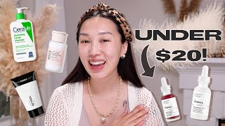 Affordable GLASS SKIN Skincare Under 20 [upl. by Llennahs]