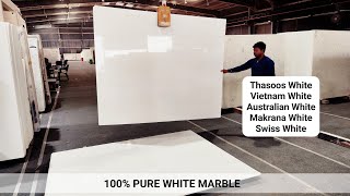 Pure White Marble 18MM White Marble Is Best Marble For Flooring whitemarble [upl. by Ezara]