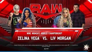 WWE 2K24 ZELINA VEGA VS LIV MORGAN [upl. by Perreault]