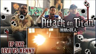 LEVI VS KENNY ATTACK ON TITAN 3X2 REACTIONREVIEW SEASON 3 EP 2 [upl. by Rhea]