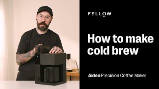 How to make cold brew  Aiden Precision Coffee Maker [upl. by Nappy]