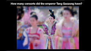 How many consorts did the emperor Tang Gaozong have [upl. by Jemena]