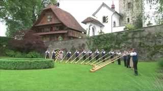 Alphornvereinigung Pilatus Kriens AVP  Pilatus Choral  Swiss Alphorns [upl. by Eirelam]