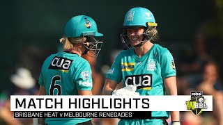 Clinical Heat stay on track for backtoback  Rebel WBBL05 [upl. by Hnamik]