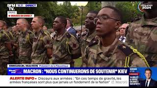 Emmanuel Macron souhaite quotdoubler le budget des arméesquot dici à 2025 [upl. by Ardnaid]