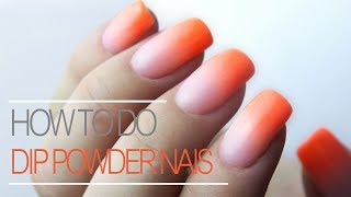 How To Do Ombre With Dip Powder Nail Tutorial [upl. by Ramirolg847]