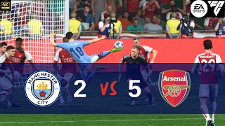 FC 24  Manchester City Vs Arsenal  Ft MerinoSavio  UEFA UCL 2425 Final Match [upl. by Sadnak]