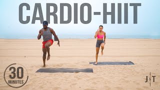 30 Minute Full Body CardioHIIT Workout With Modifications [upl. by Targett]