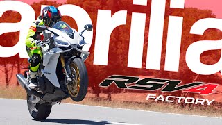 Aprilia RSV4 1100 Factory 2024  Prueba a fondo [upl. by Badger681]