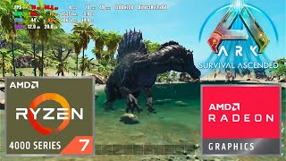 ARK Survival Ascended  AMD Ryzen 7 4700U  Radeon Vega 7 Integrated Graphics  Test Gameplay [upl. by Lord616]