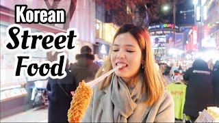 Korean street food adventure in Myeongdong Korea😃 [upl. by Eniamret394]