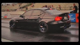 Big Turbo BMW 335i Sedan  Stanced  14 mile [upl. by Ibok]