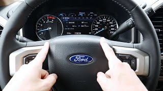 Steering Wheel and Cluster in the 2022 Ford SuperDuty [upl. by Aymer579]