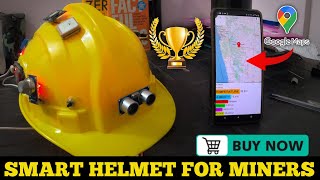 Smart Helmet for Coal Miners using IOT Best Engineering Project 2023 [upl. by Notslar722]