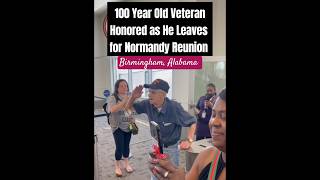 Heartwarming Moment WWII Vet Leaves For Normandy France military veteran WWII Normandy DDay [upl. by Remmer]