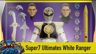 Super7 Ultimates Power Rangers White Ranger [upl. by Mitran]