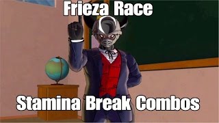 Xenoverse 2 Tuto Combos Stamina Break Race de Freezer Frieza Race Stamina Break Combos [upl. by Ahsinej]