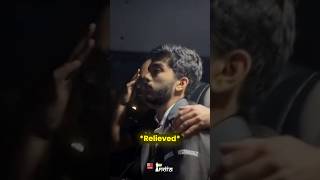 Gukesh meets his Father after beating Ding ♥️🔥 gukesh chess [upl. by Anilorac]