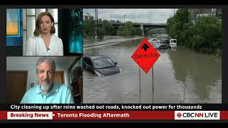 ICLRs McGillivray on the July 16 Toronto flood CBC News Network  July 18 2024 [upl. by Kenji202]