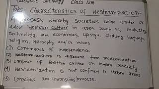 Characteristics of Westernization [upl. by Eimmit]