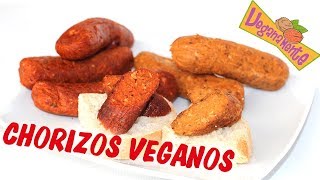 CHORIZO VEGANO  RECETA MUY FÁCIL 😉👍  Recetas Veganas  Veganamente [upl. by Nicolau]